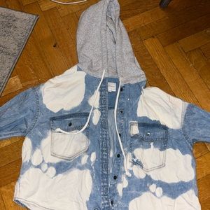 American Eagle bleached button down jean jacket